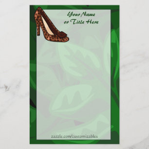 Leopard Print Shoe Stationery