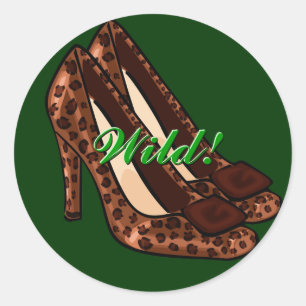 Leopard-Print Shoes Stickers