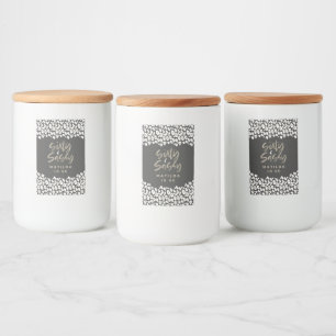 Leopard print sixty and sassy 60th birthday favour food label
