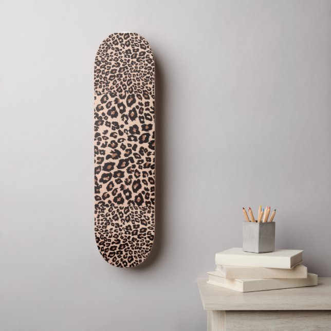 Leopard Print Skateboard (Wall Art)