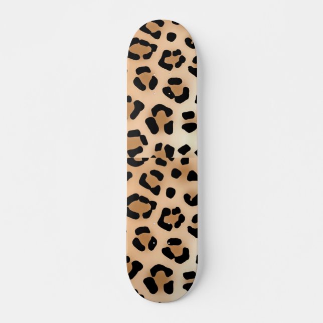 Leopard Print Skateboard (Front)