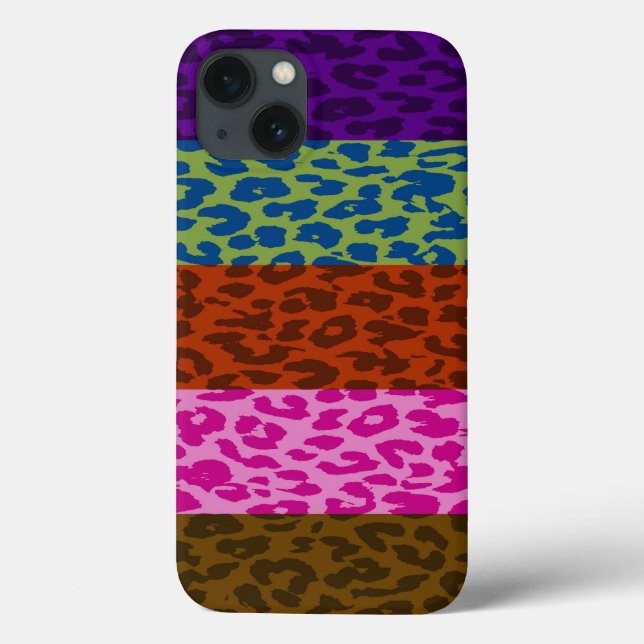 Leopard Print Skin Stripe Pattern 3 Case-Mate iPhone Case (Back)