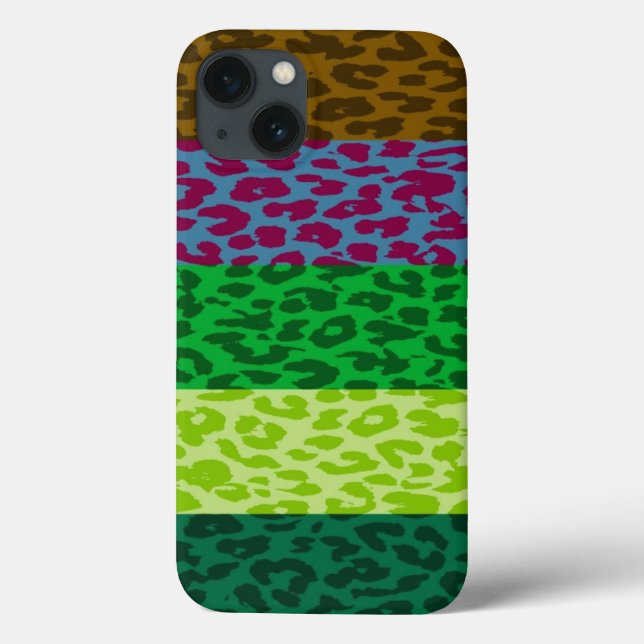 Leopard Print Skin Stripe Pattern 4 Case-Mate iPhone Case (Back)