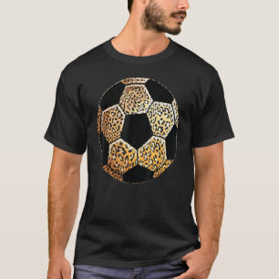 Leopard Print Soccer Cool Wild Animal Athletes T-Shirt