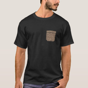 Leopard Print Spot Faux Pocket Cheetah Wild Animal T-Shirt