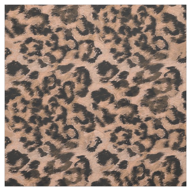 Leopard - print spotted animal-print fabric (Swatch)