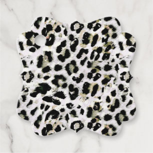 Leopard - print spotted animal-print favour tags