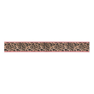 Leopard - print spotted animal-print grosgrain ribbon