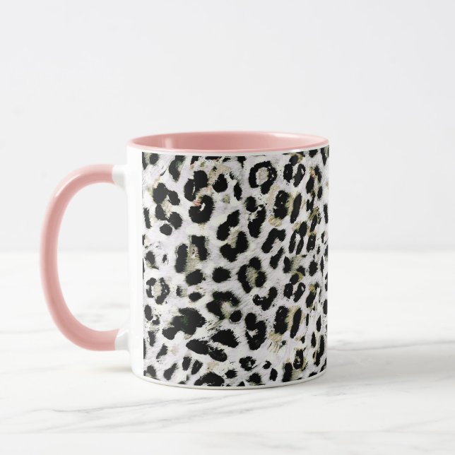Leopard - print spotted animal-print mug (Left)