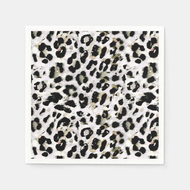 Leopard - print spotted animal-print napkin (Front)