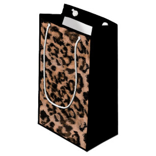 Leopard - print spotted animal-print small gift bag