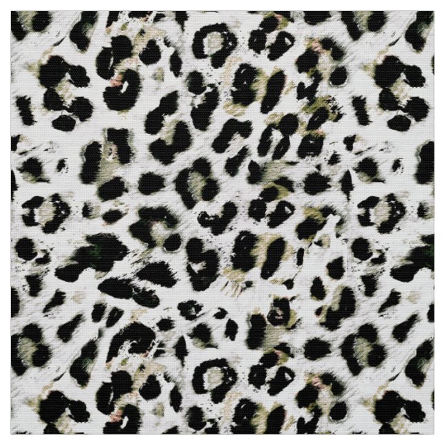 Leopard - print spotted animal-print spots fabric (Swatch)