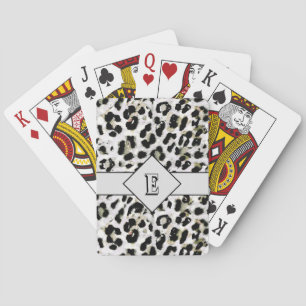 Leopard - print spotted animal-print spots playing cards