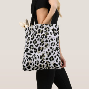Leopard - print spotted animal-print tote bag