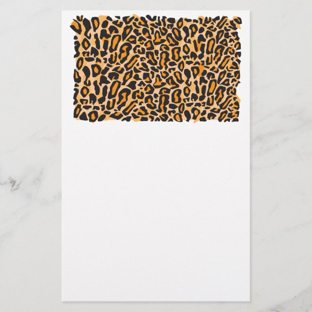 Leopard Print Stationery (Front)