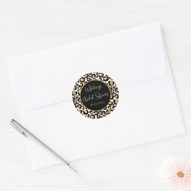 Leopard Print Stickers - Cheetah Print (Envelope)