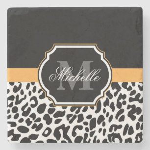 Leopard Print Stone Coaster