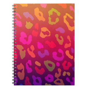 Leopard Print Summer Ombre Notebook