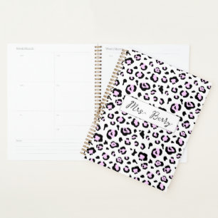 Leopard Print Teacher Planner