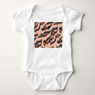 Leopard Print: Textile Seamless Design. Baby Bodysuit