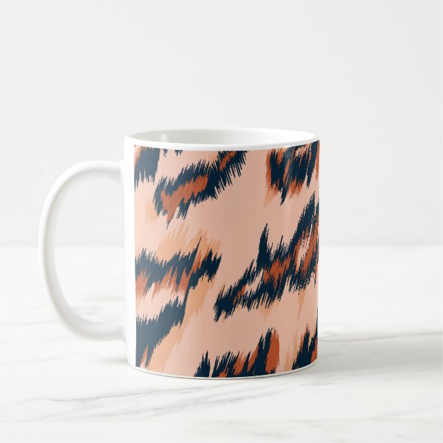 Leopard Print: Textile Seamless Design. Coffee Mug (Left)