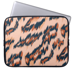 Leopard Print: Textile Seamless Design. Laptop Sleeve