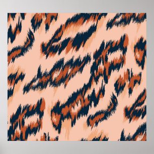 Leopard Print: Textile Seamless Design. Poster