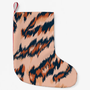Leopard Print: Textile Seamless Design. Small Christmas Stocking