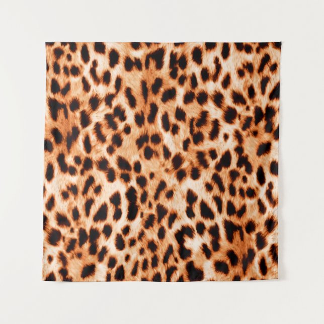 Leopard print texture tapestry (Front)