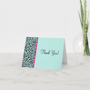 Leopard Print Thank You Card