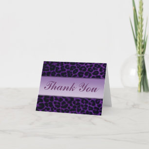 Leopard Print Thank You Card