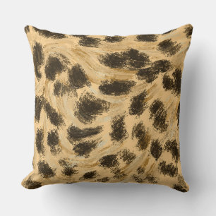 Leopard Print Throw Pillow