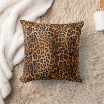 Leopard print Throw Pillow