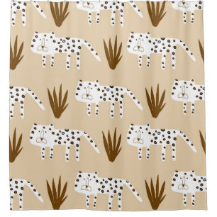Leopard Print: Timeless Pattern. Shower Curtain