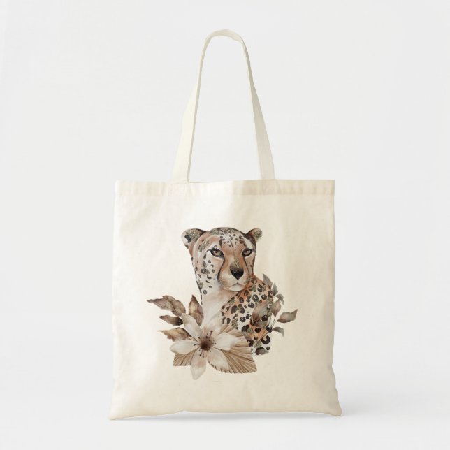 Leopard Print Tote Bag (Front)