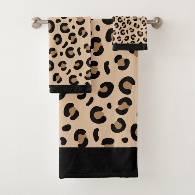 Leopard Print Towel Set (Insitu)