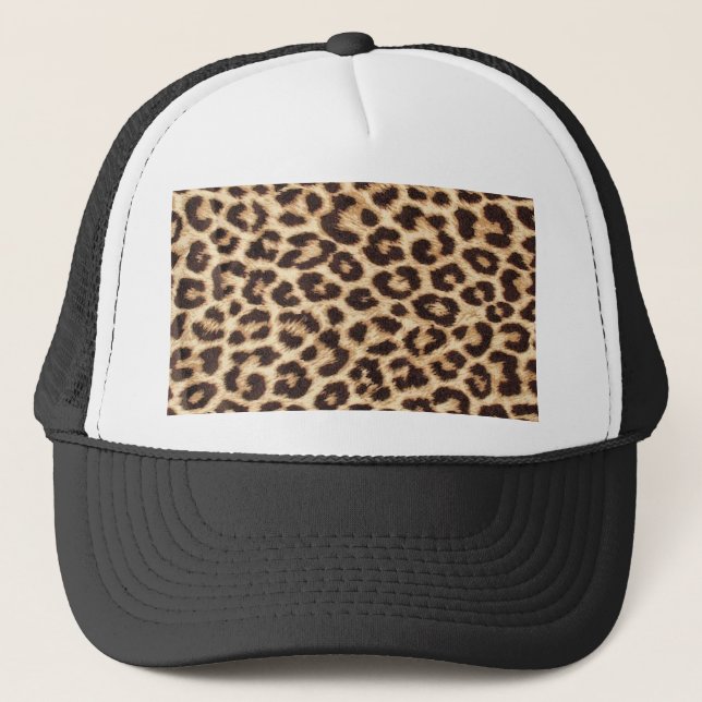 Leopard Print Trucker Hat/Cap Hat (Front)