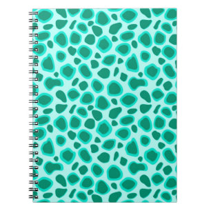 Leopard Print - Turquoise and Aqua Notebook