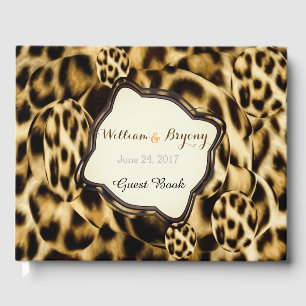 Leopard Print Wedding Guest Book