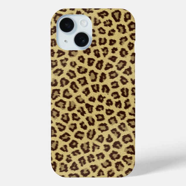 Leopard Print Wildlife Pattern Case-Mate iPhone Case (Back)