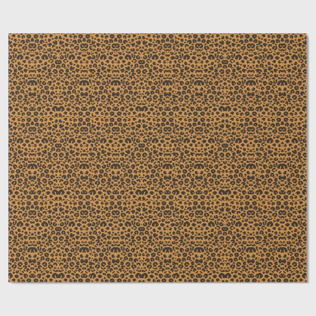 Leopard Print Wrapping Paper (Flat)