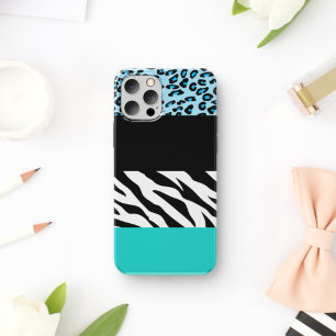 Leopard Print, Zebra Print, Animal Print, Blue