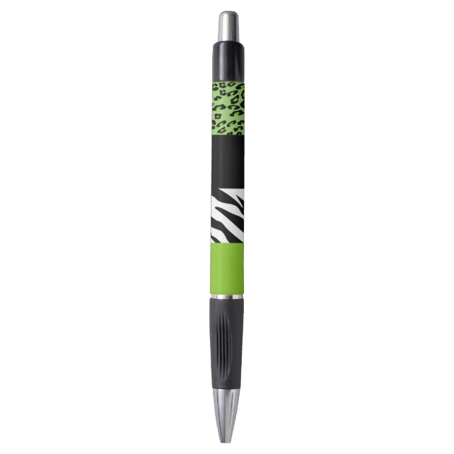 Leopard Print, Zebra Print, Animal Print, Green (Front Vertical)