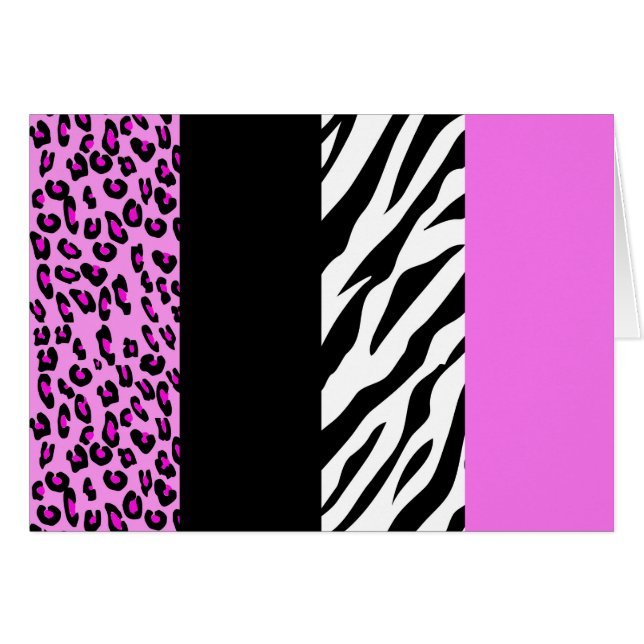 Leopard Print, Zebra Print, Animal Print, Pink (Front Horizontal)