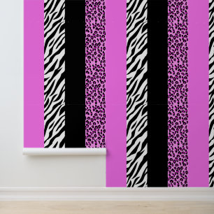 Leopard Print, Zebra Print, Animal Print, Pink Wallpaper