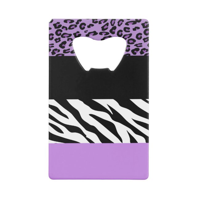 Leopard Print, Zebra Print, Animal Print, Purple (Front)
