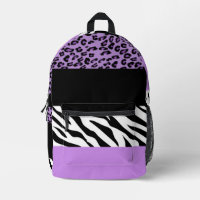 Leopard Print, Zebra Print, Animal Print, Purple