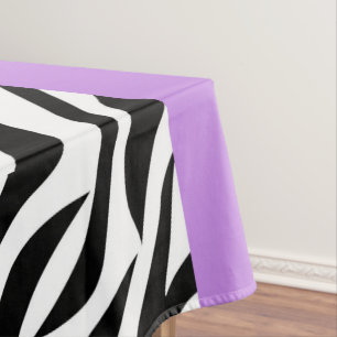 Leopard Print, Zebra Print, Animal Print, Purple Tablecloth