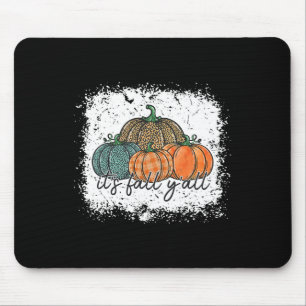 Leopard Pumpkin Autumn Its Fall Yall Thanksgiving  Mouse Mat