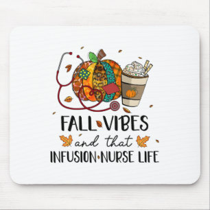 Leopard Pumpkin Fall Vibes And That Infusion Nurse Mouse Mat